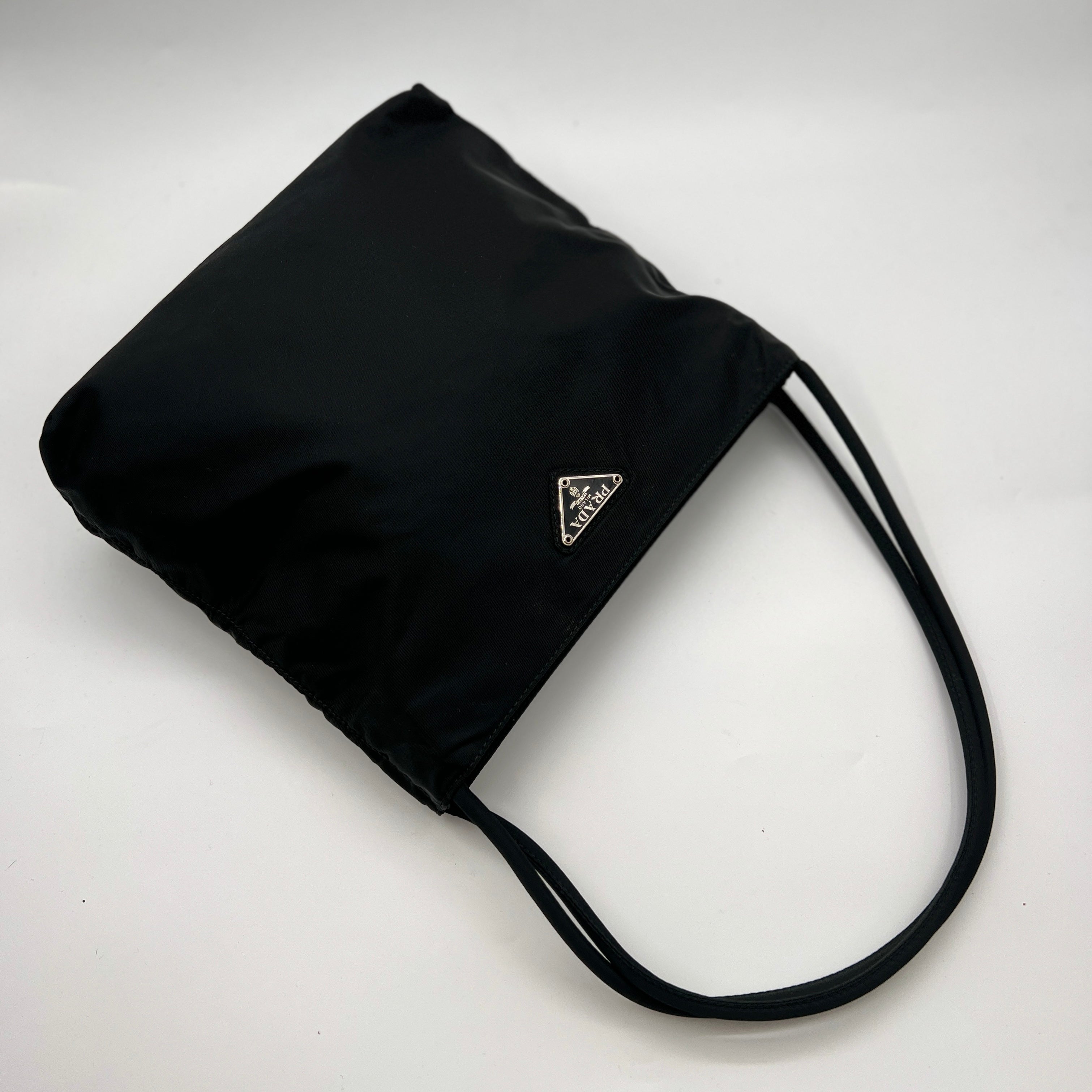 Tessuto city cloth handbag Prada Green in Cloth - 29667974